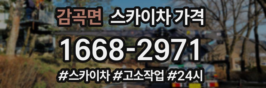 감곡면 스카이차 가격