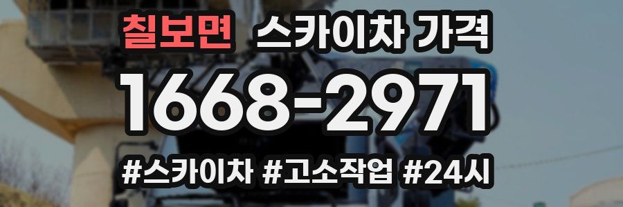 칠보면 스카이차 가격