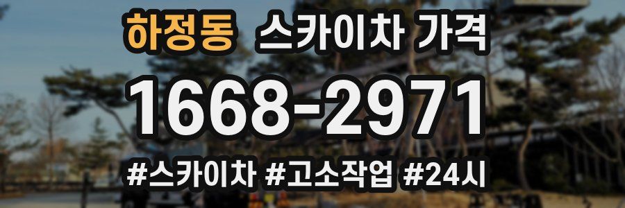 하정동 스카이차 가격