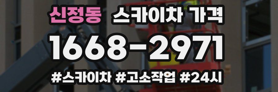 신정동 스카이차 가격