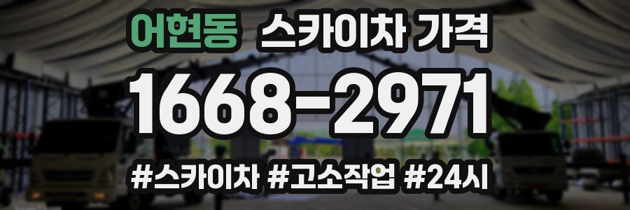 어현동 스카이차 가격