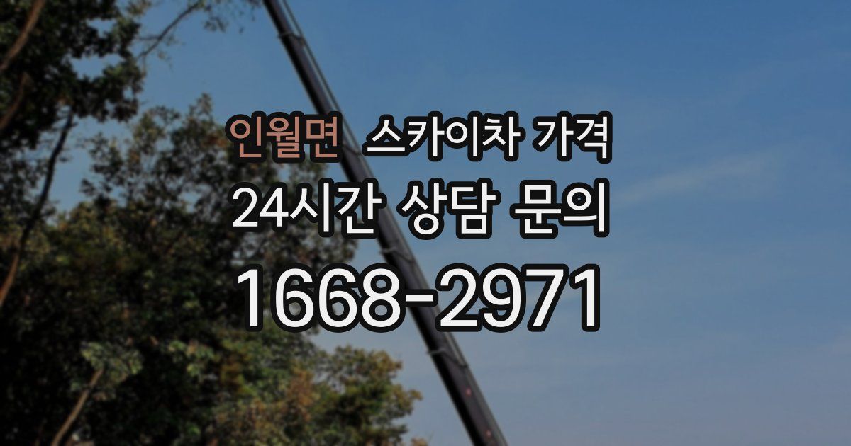 인월면 스카이차 가격