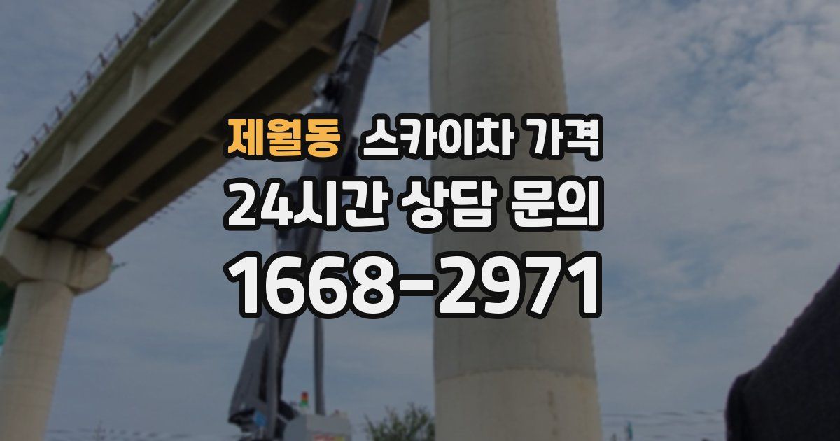 제월동 스카이차 가격