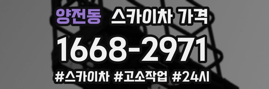 양전동 스카이차 가격