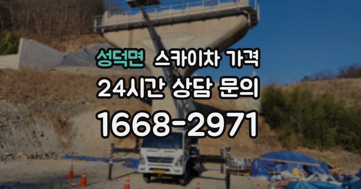 성덕면 스카이차 가격