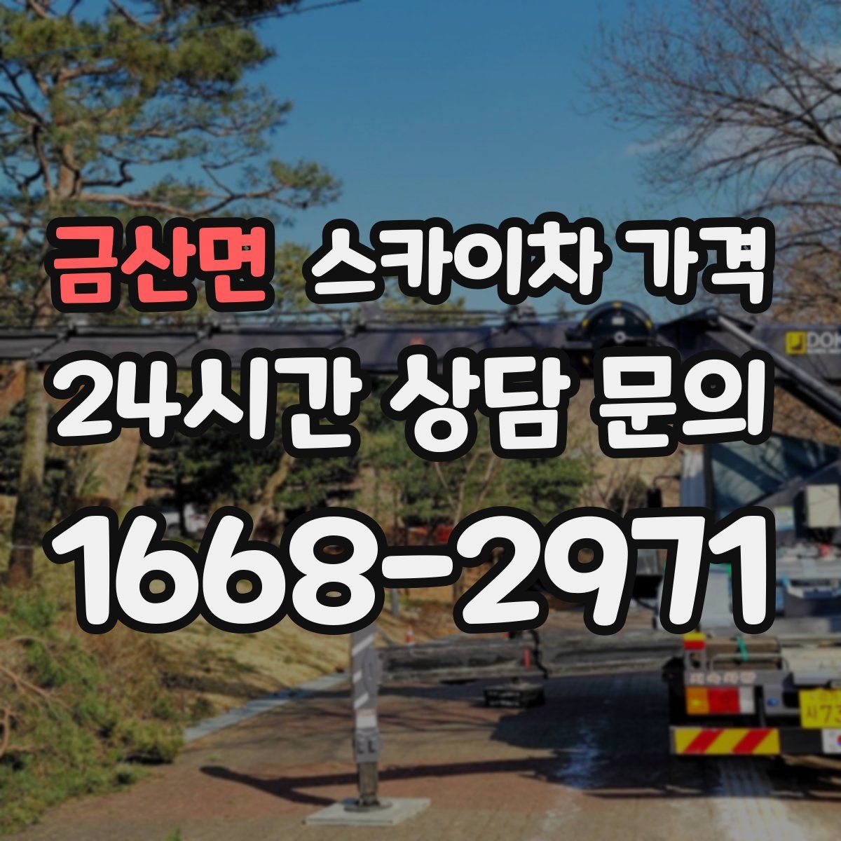 금산면 스카이차 가격