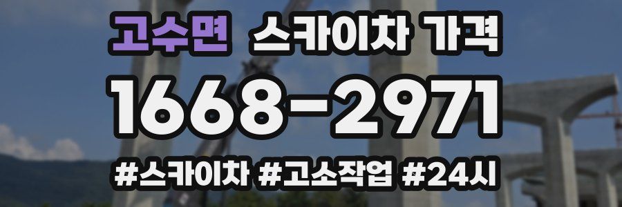 고수면 스카이차 가격