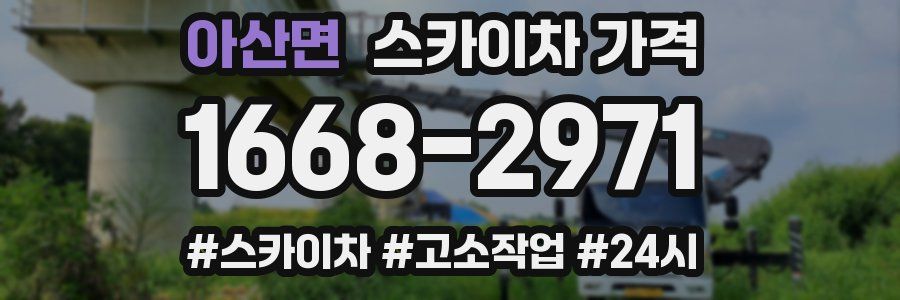 아산면 스카이차 가격