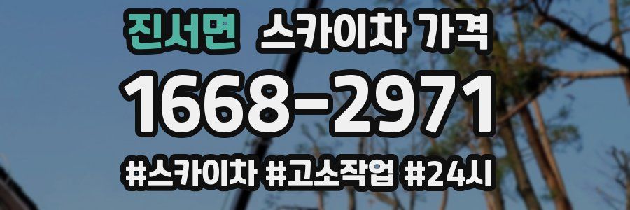 진서면 스카이차 가격