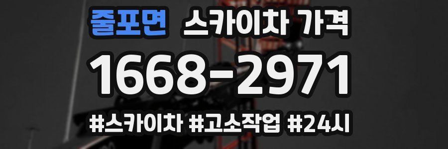 줄포면 스카이차 가격