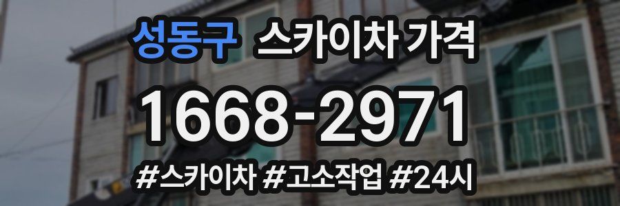 성동구 스카이차 가격