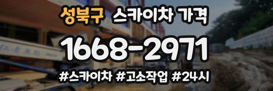 성북구 스카이차 가격