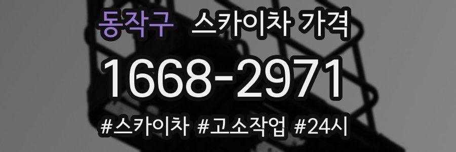 동작구 스카이차 가격