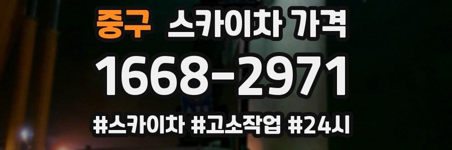 중구 스카이차 가격