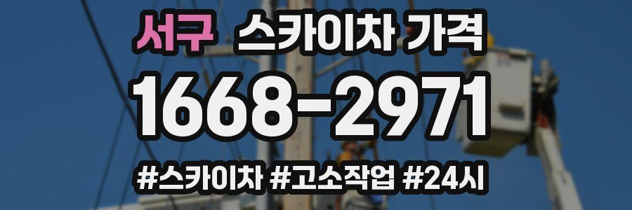 서구 스카이차 가격