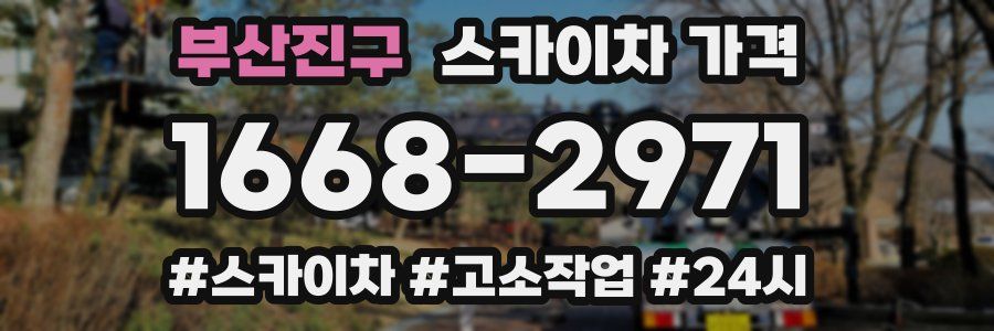 부산진구 스카이차 가격