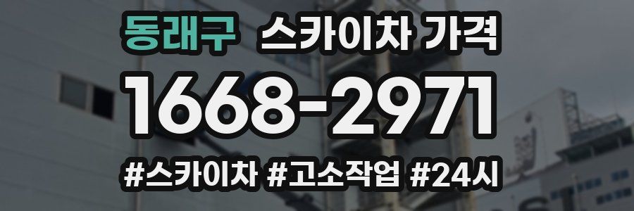 동래구 스카이차 가격