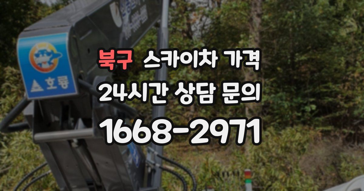 북구 스카이차 가격