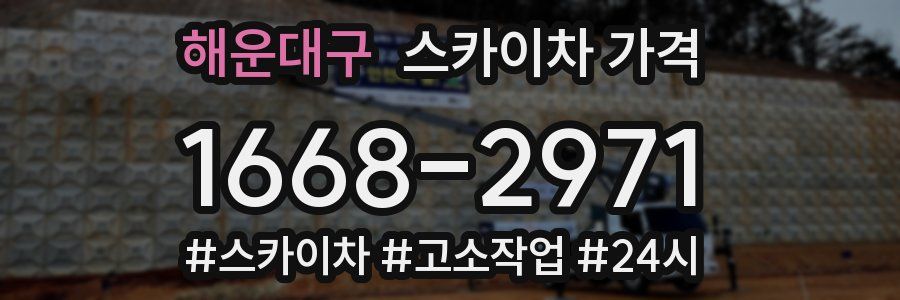 해운대구 스카이차 가격