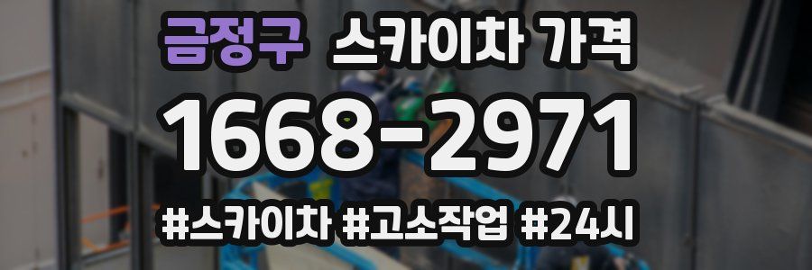 금정구 스카이차 가격