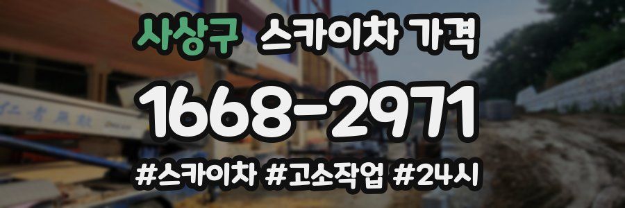 사상구 스카이차 가격