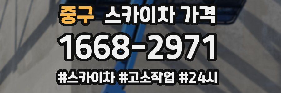 중구 스카이차 가격