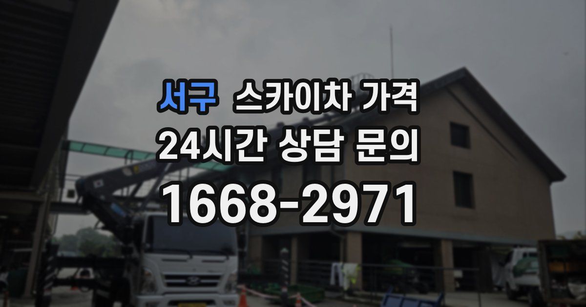 서구 스카이차 가격