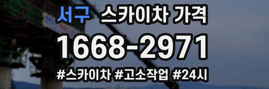서구 스카이차 가격