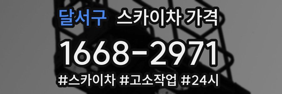 달서구 스카이차 가격