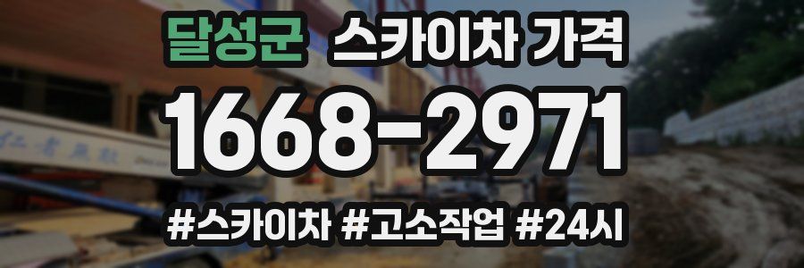 달성군 스카이차 가격