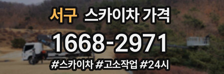 서구 스카이차 가격