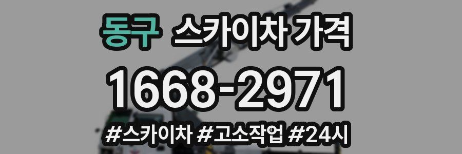 동구 스카이차 가격