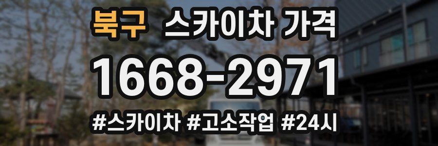 북구 스카이차 가격