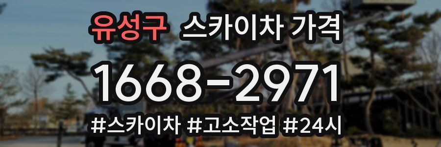 유성구 스카이차 가격