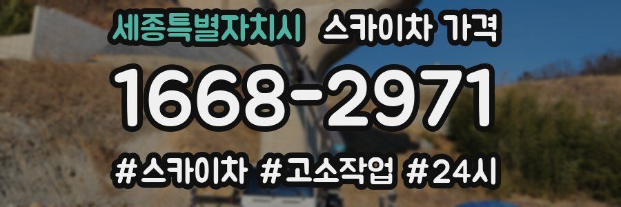 세종특별자치시 스카이차 가격