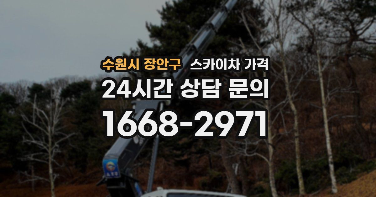 수원시 장안구 스카이차 가격