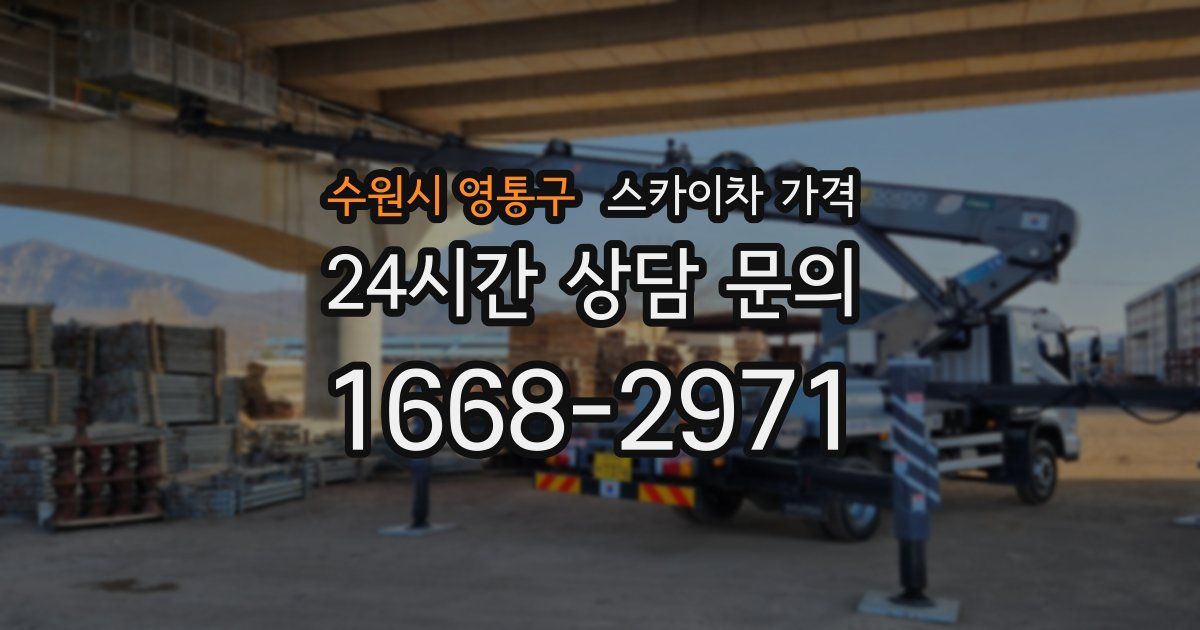 수원시 영통구 스카이차 가격