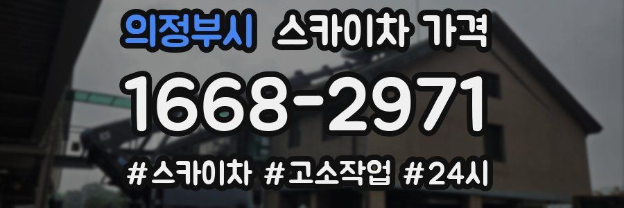 의정부시 스카이차 가격