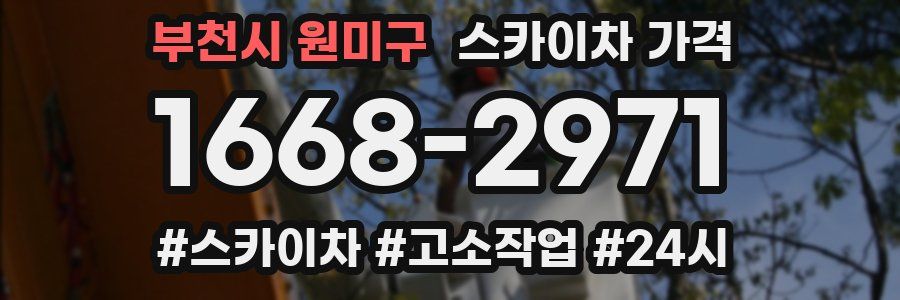 부천시 원미구 스카이차 가격