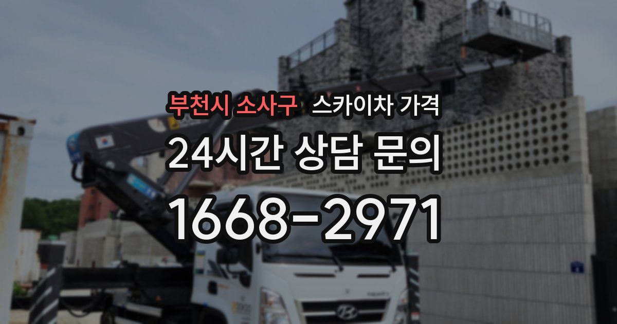 부천시 소사구 스카이차 가격