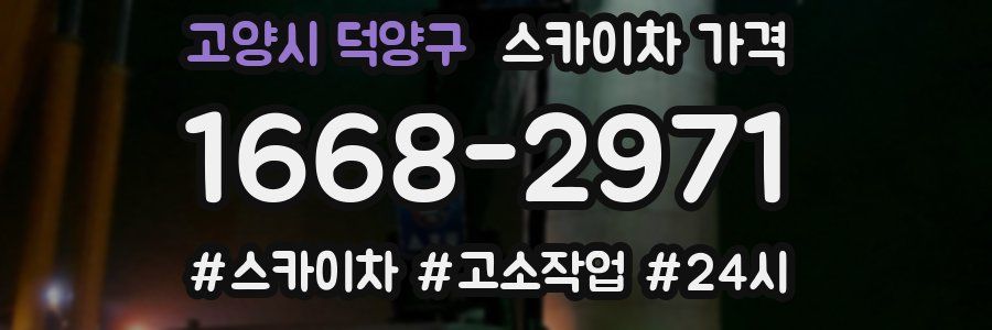 고양시 덕양구 스카이차 가격