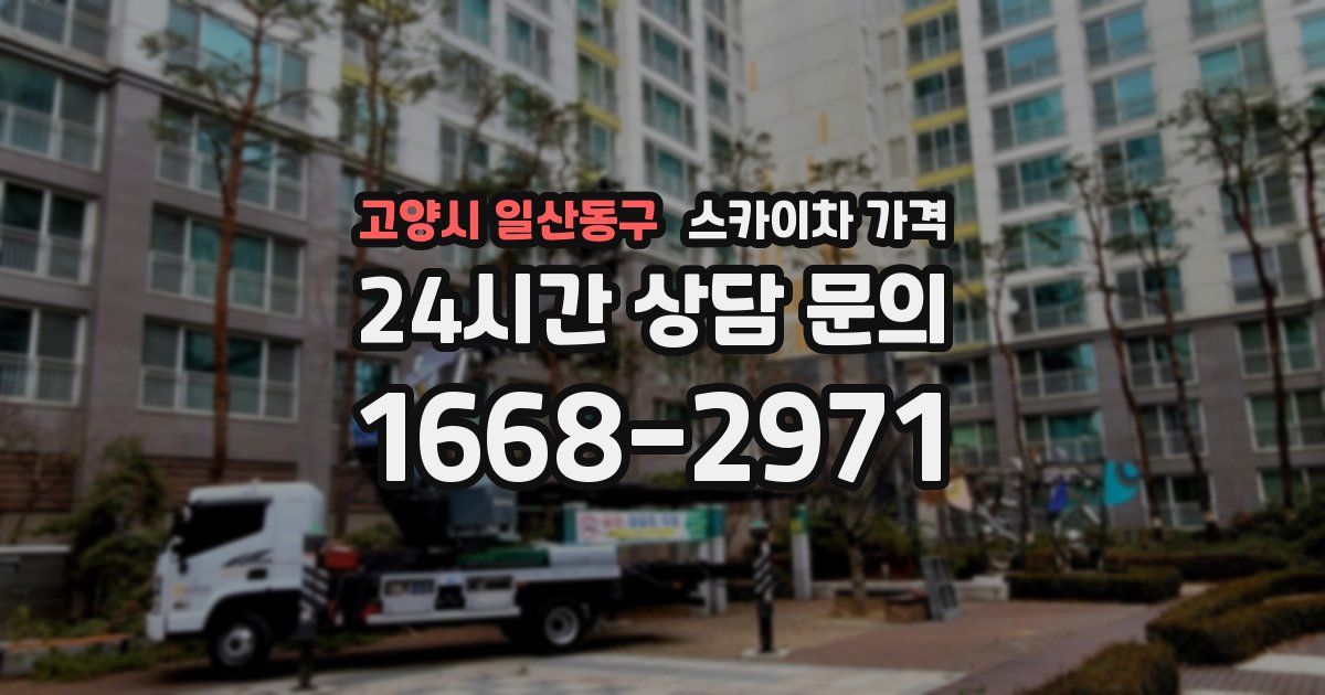 고양시 일산동구 스카이차 가격