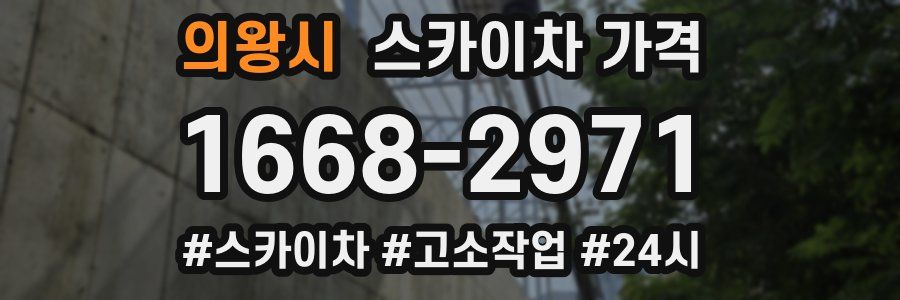 의왕시 스카이차 가격