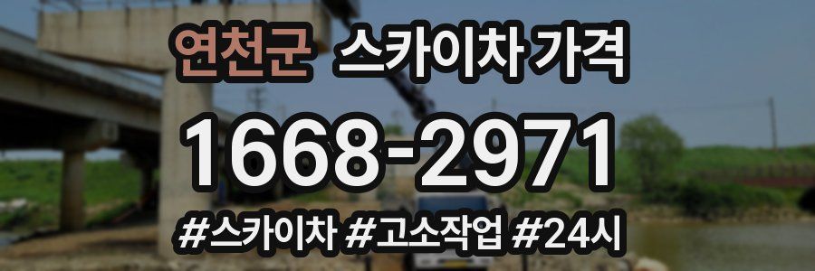 연천군 스카이차 가격
