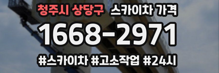 청주시 상당구 스카이차 가격