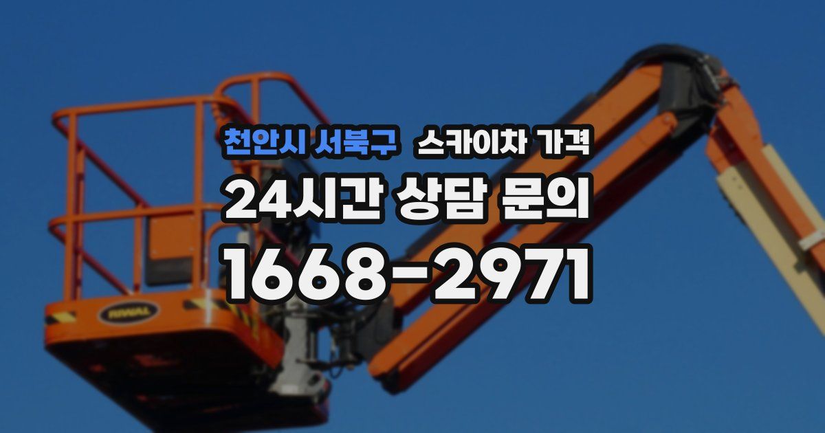 천안시 서북구 스카이차 가격