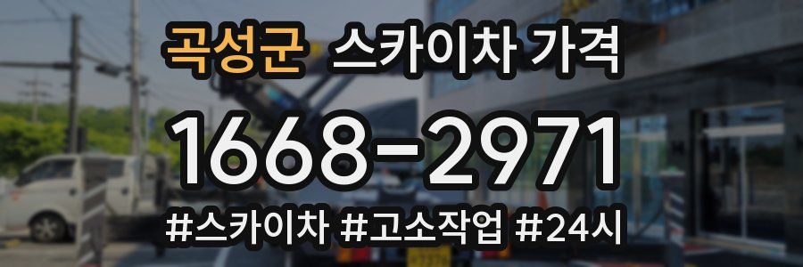 곡성군 스카이차 가격