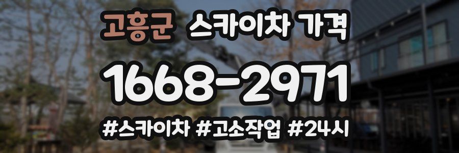 고흥군 스카이차 가격