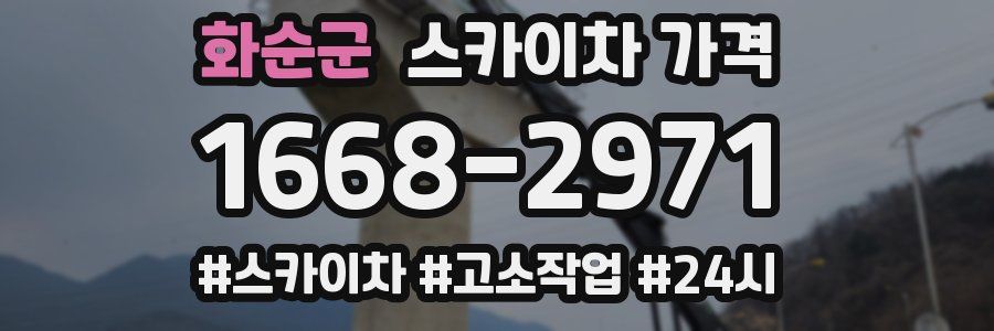 화순군 스카이차 가격