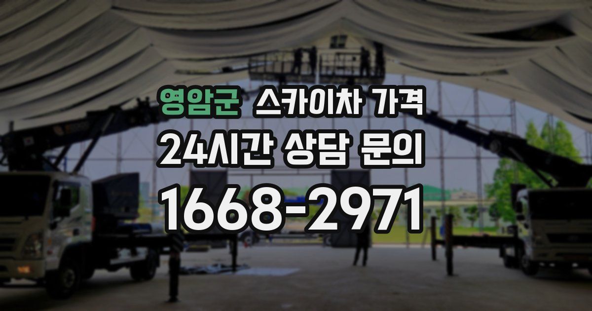 영암군 스카이차 가격